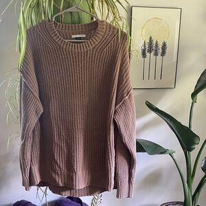 American Eagle Outfitters Brown Sweater